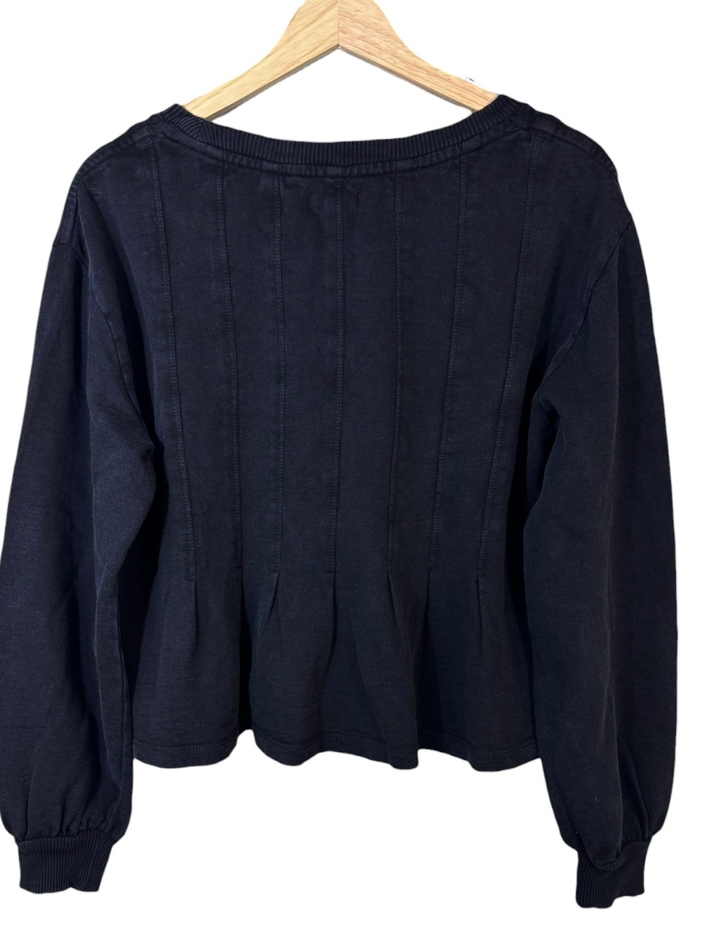 Anthropologie Pilcro Box-Pleated Sweatshirt Small NWT - Picture 8 of 11